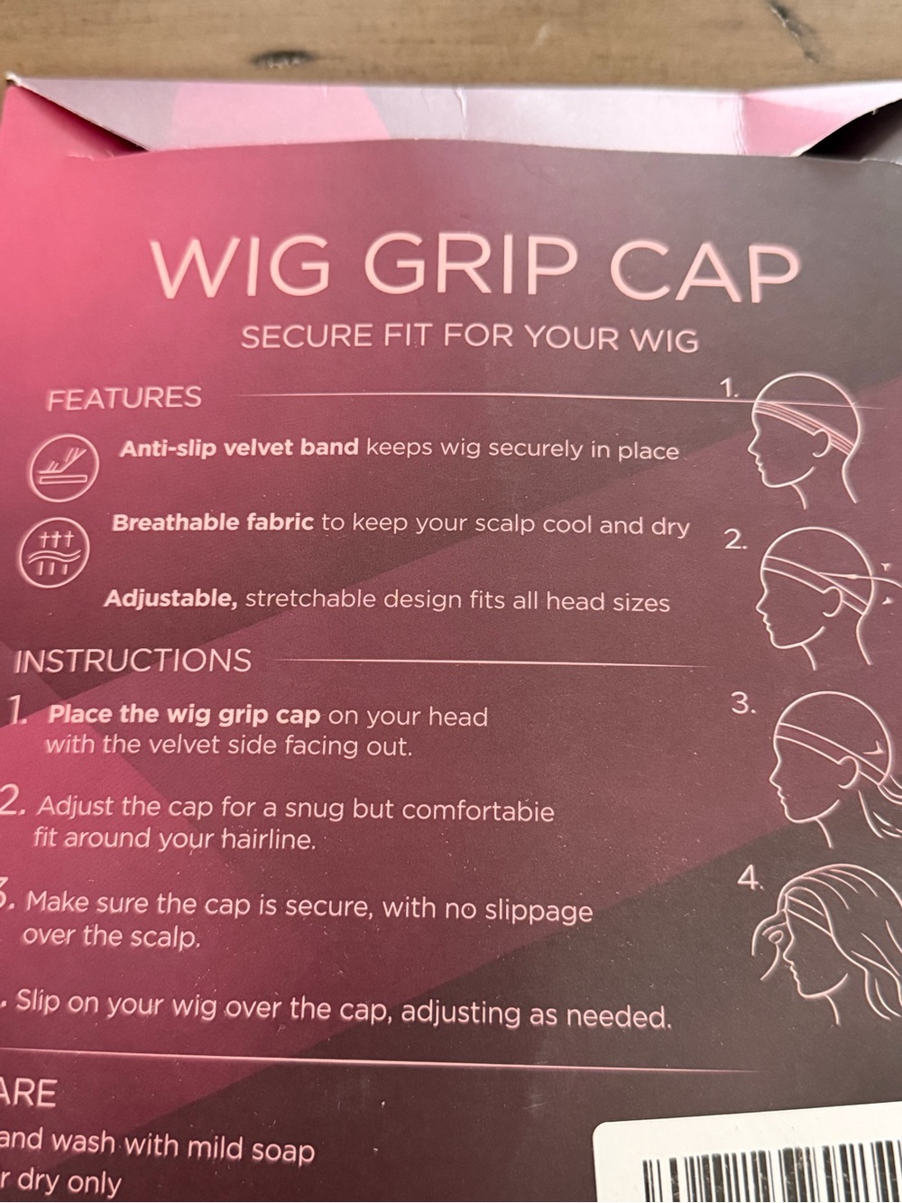 HD Lace Front 11x5 Glueless Wig Cap with Grip Band #038 - Picture 11 of 11